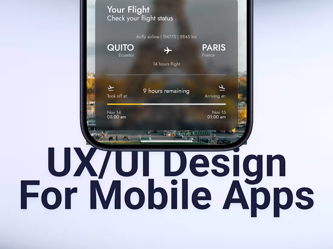 Cover image for UX/UI Design for Mobile App 