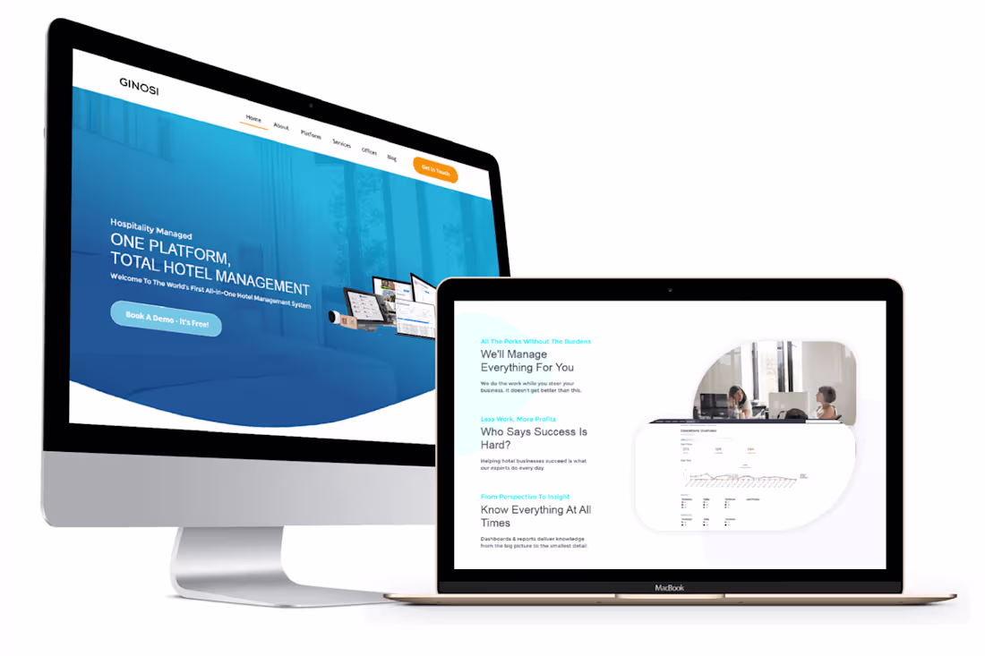 Cover image for ginosimanagement.com Web Design & Content