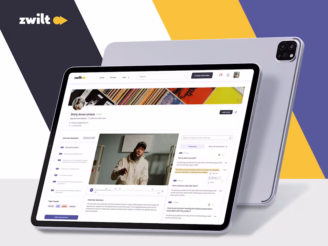 Cover image for Zwilt is an AI-powered hiring