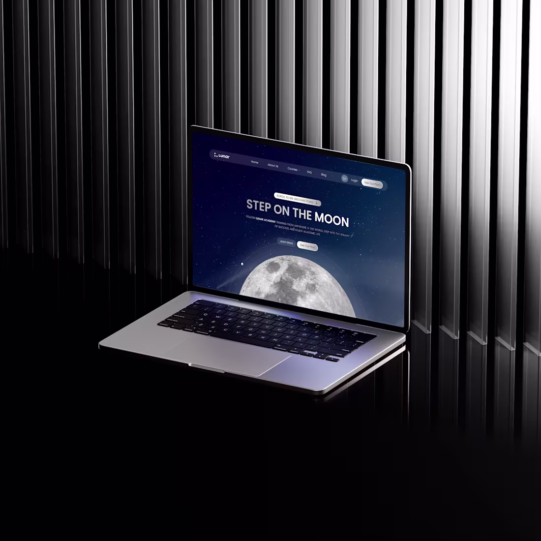 Cover image for UI Design for Educational Landing Page - Lunar
