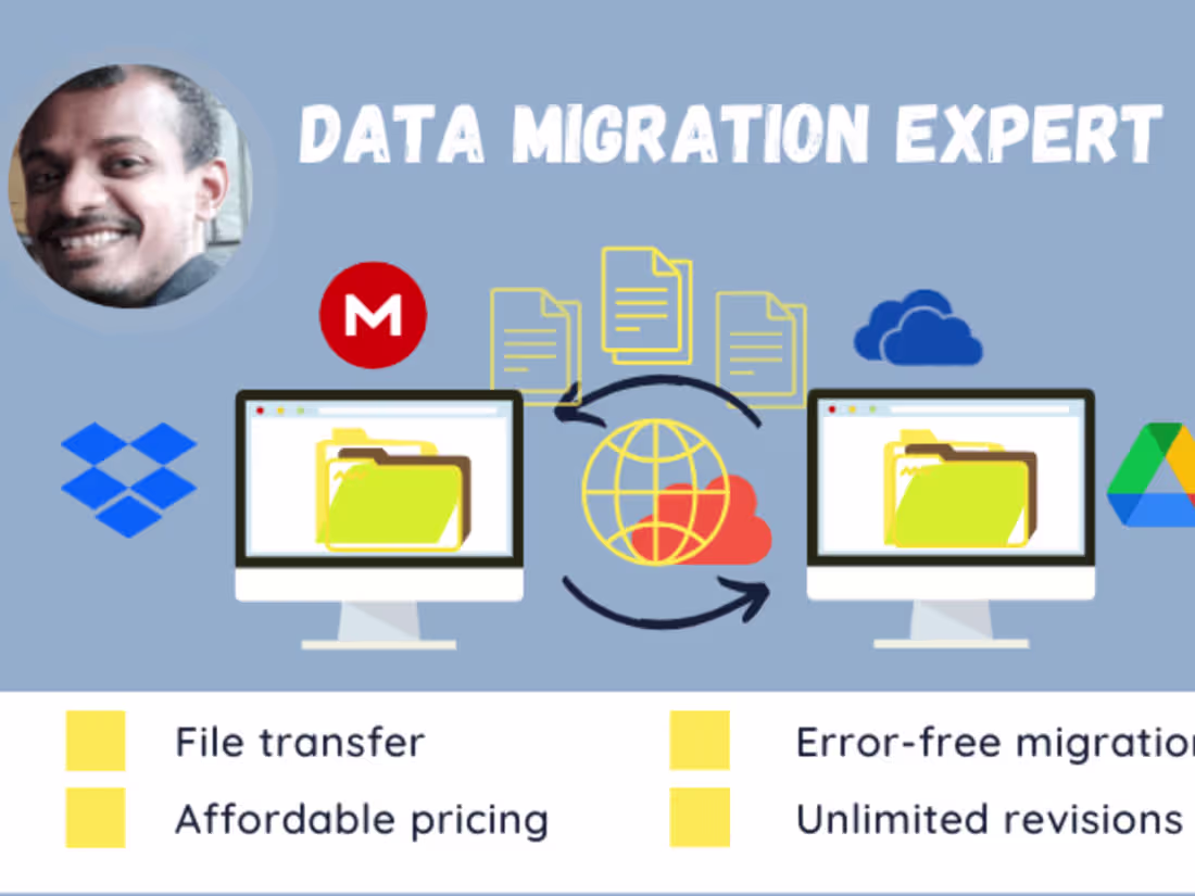 Cover image for i will migrate data from any online drive to other online drive