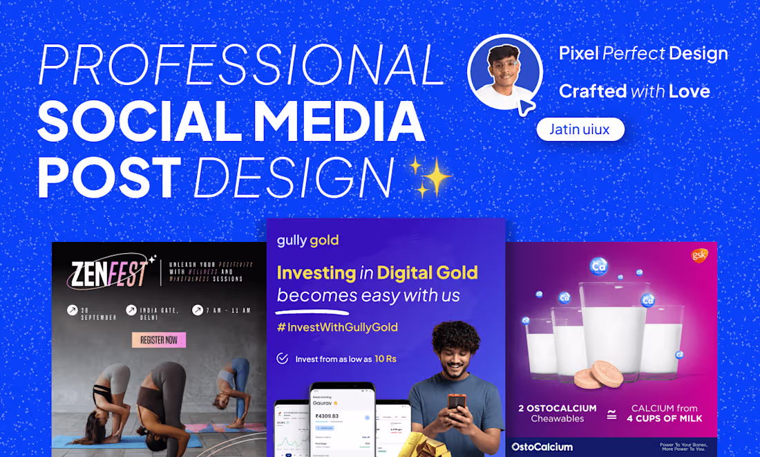 Cover image for I will design creative social media post and ads 