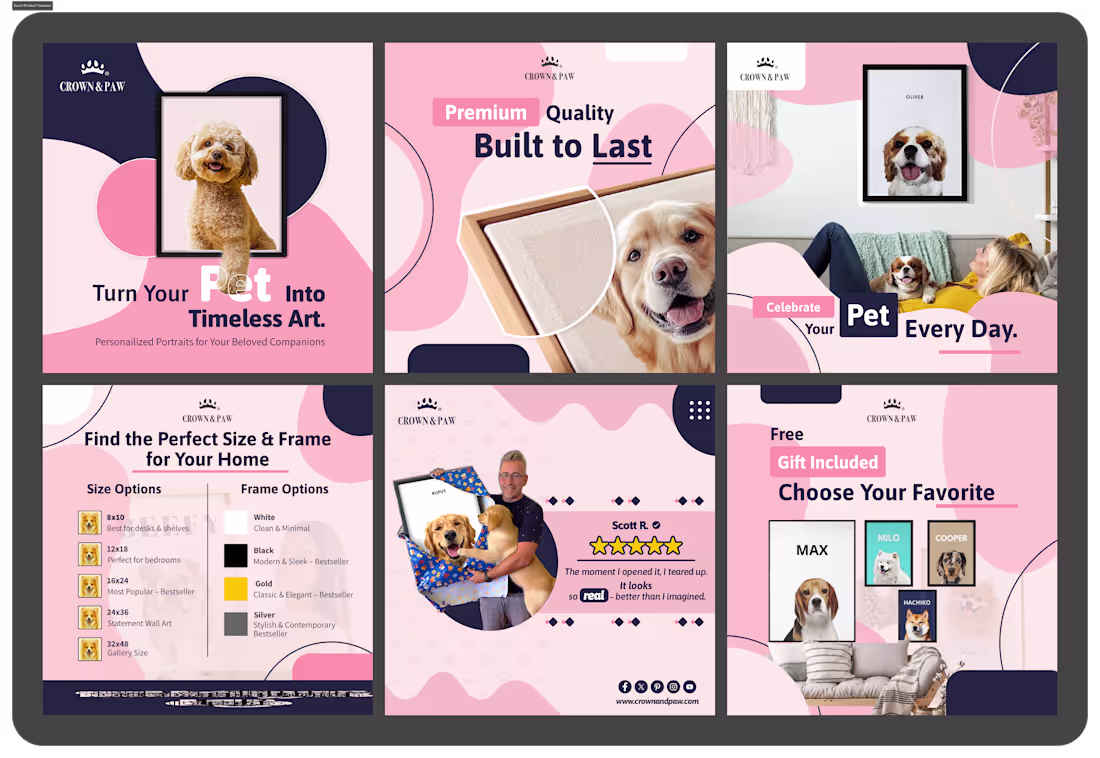 Cover image for 🐾 Above-the-fold visuals = conversion gold. For pet memoria...