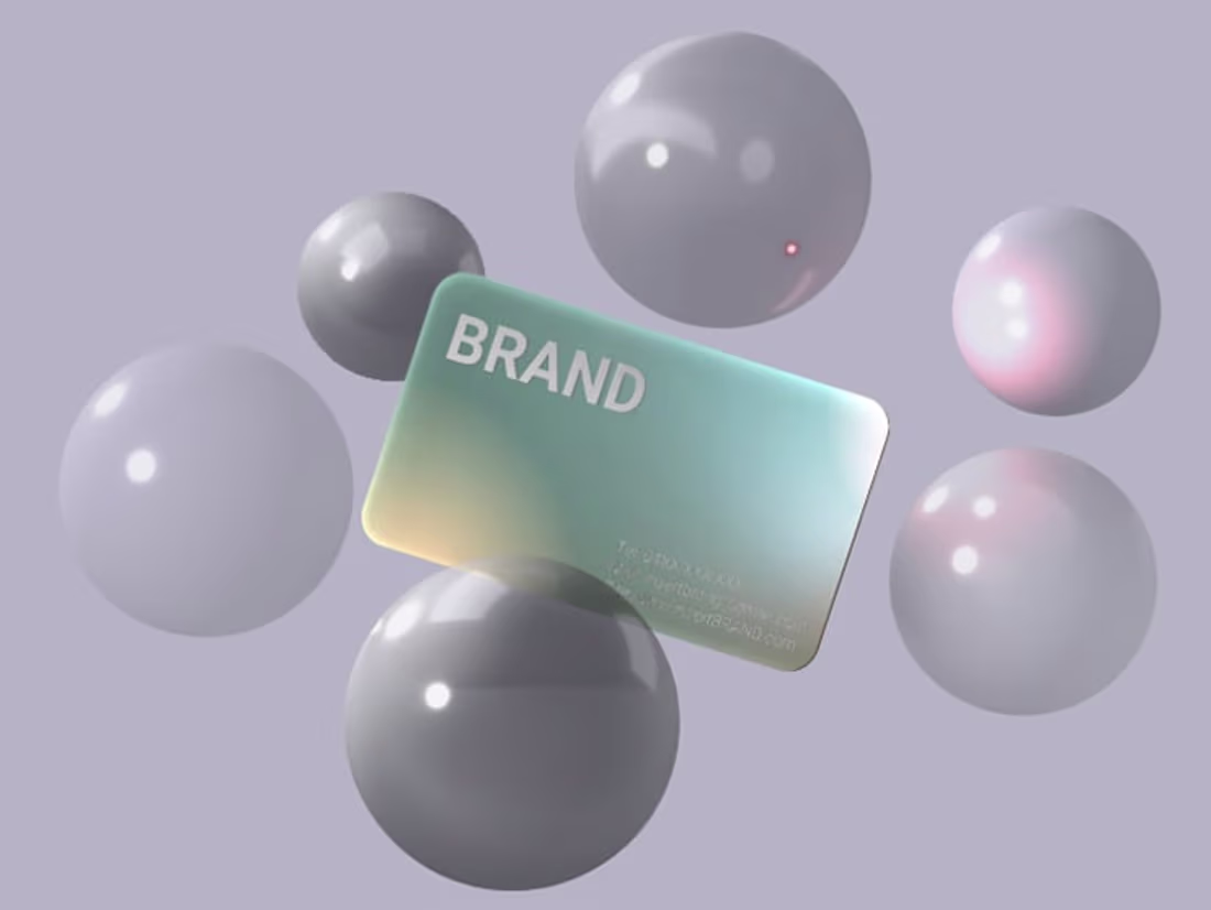 Cover image for 3D animated name card template