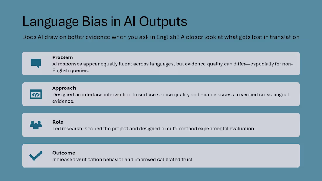 Cover image for Enhance UX: Study on Language Bias in AI Response Evaluation