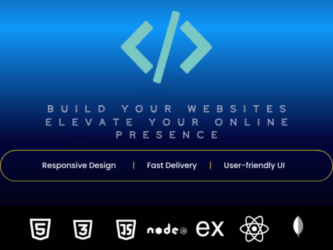 Cover image for Static Website Development (Frontend only)