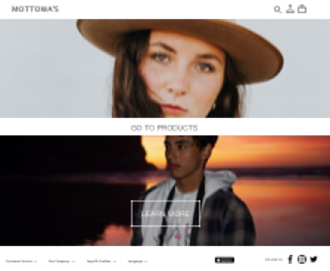 Cover image for Mottowa Site Design Sample on Behance