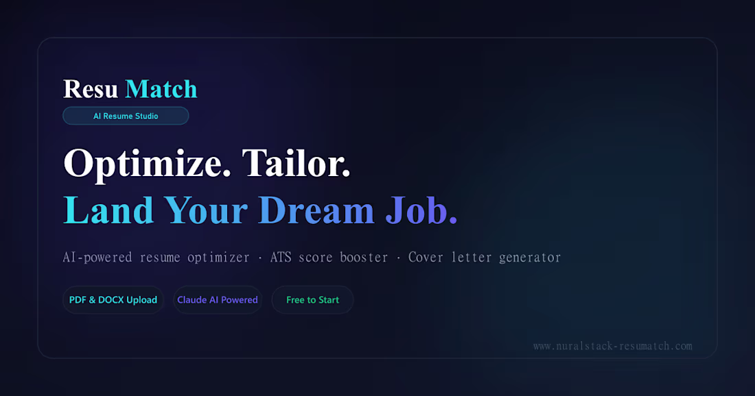 Cover image for ResuMatch - AI Resume Helper