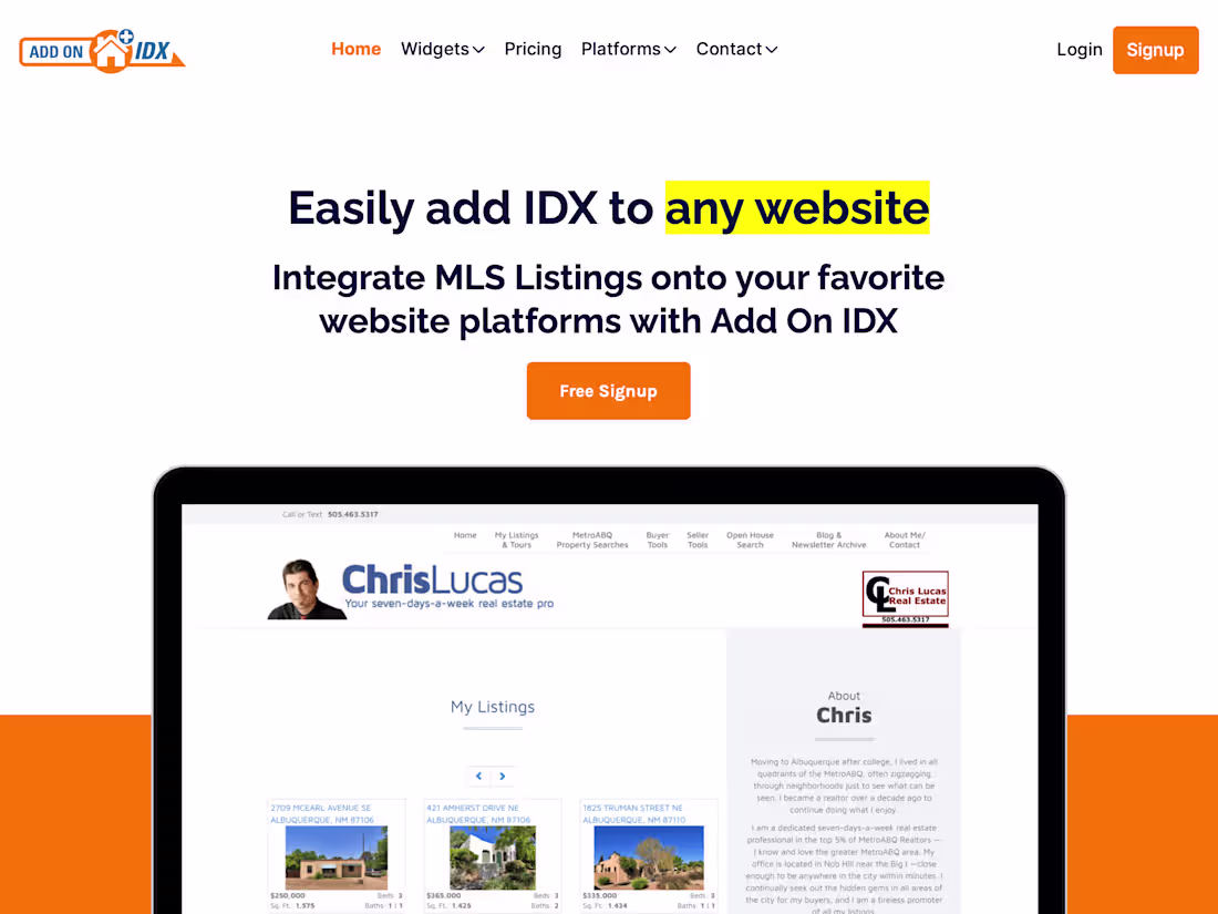 Cover image for Add On IDX