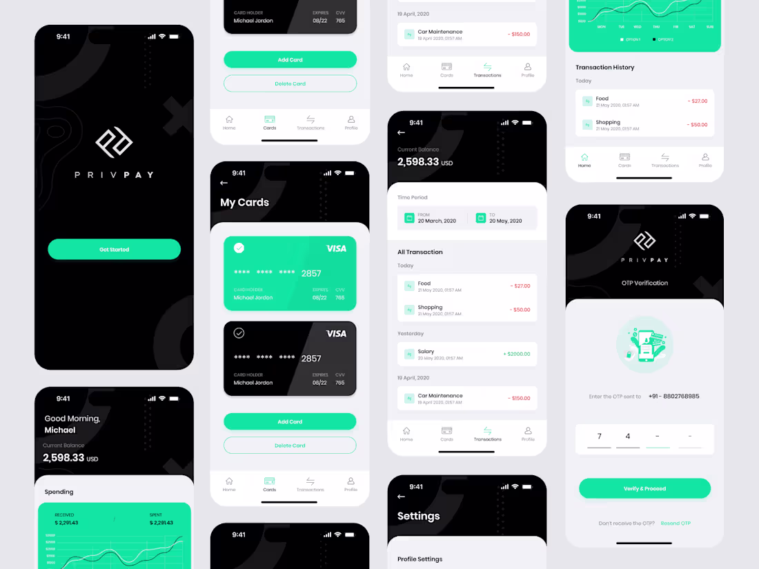 Cover image for Fintech - Mobile Banking App Design
