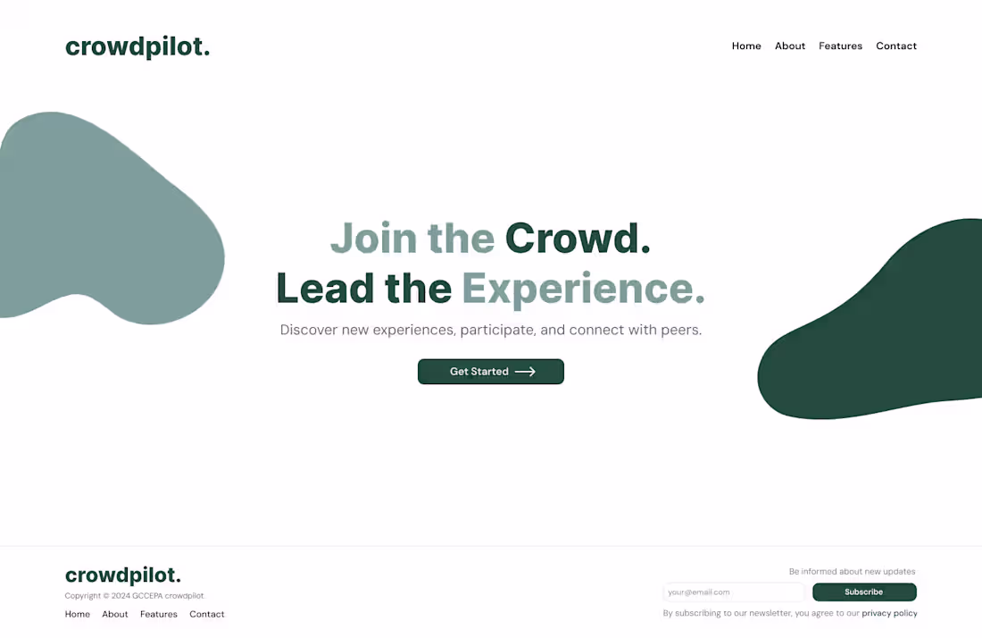 Cover image for Landing Page UI Design