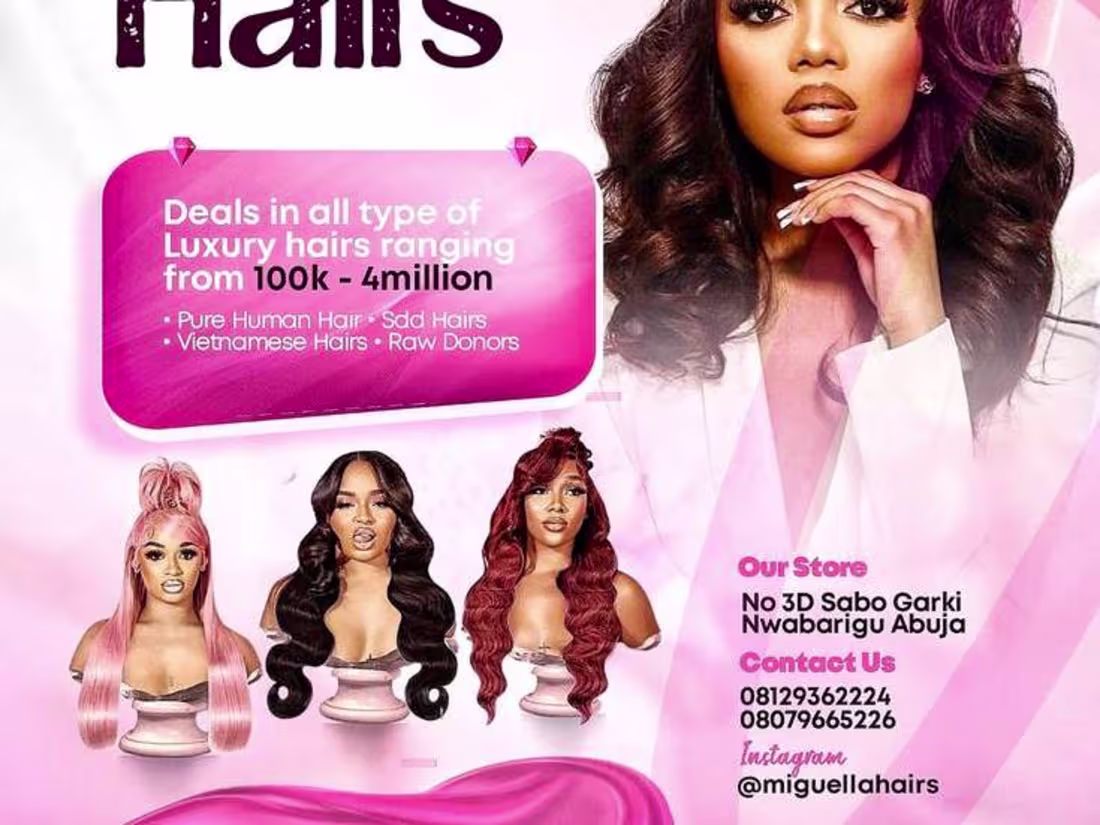 Cover image for "Elegance in Every Strand: Miguella Hairs Branding”