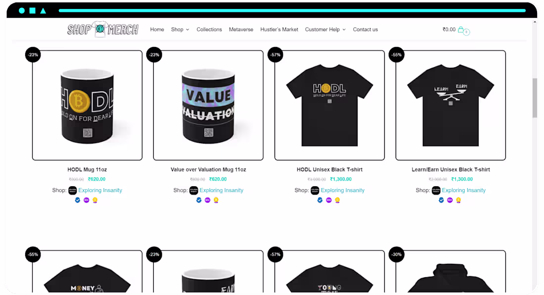 Cover image for ShopNFTMerch WooCommerce Marketplace Website