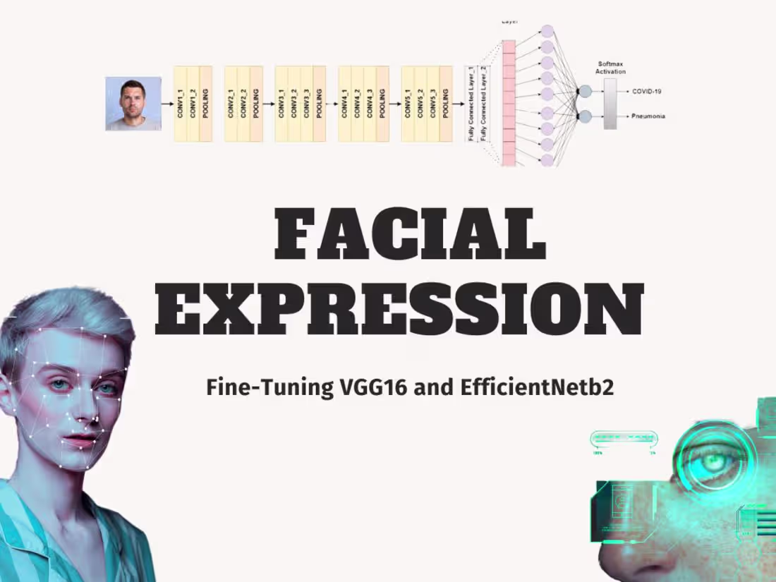 Cover image for Fine-tuning VGG16 & EfficientNet for Facial Emotion Recognition