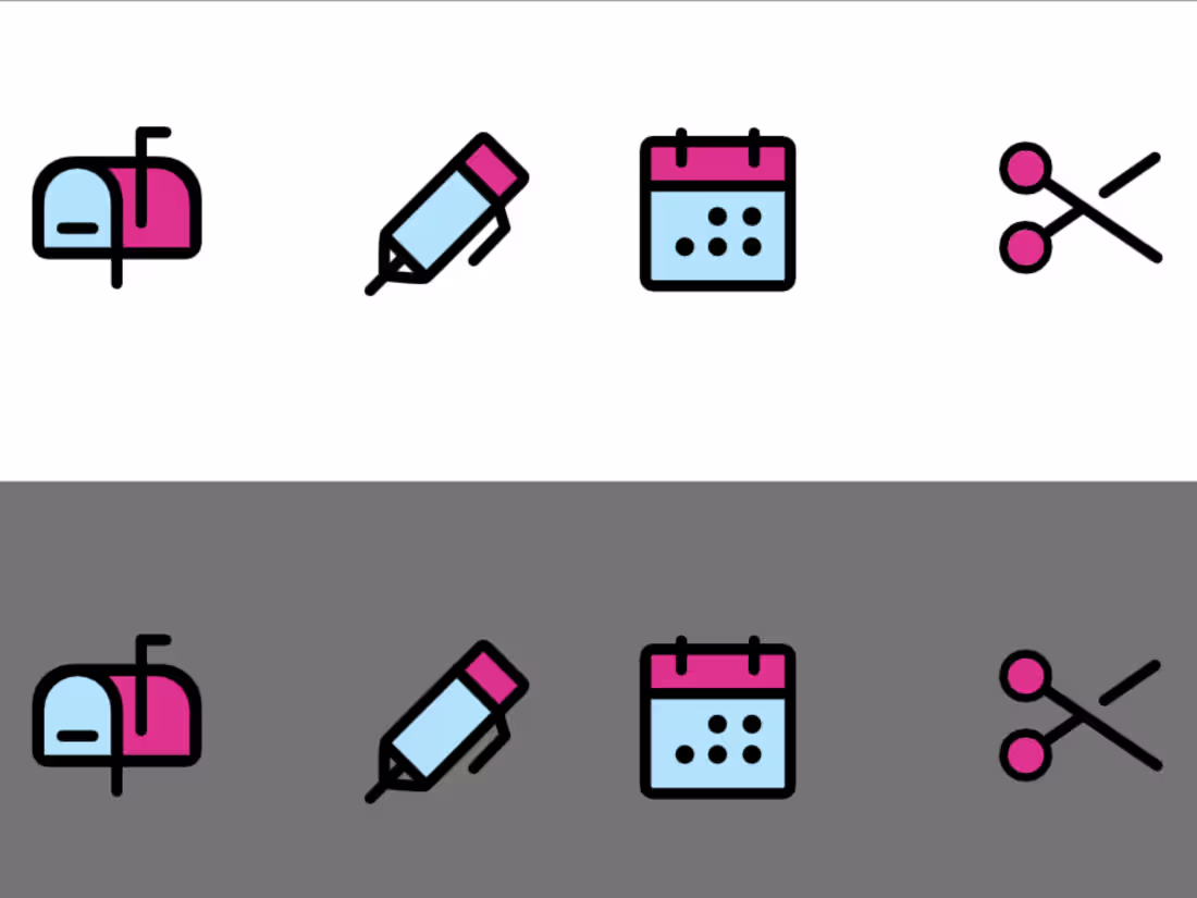 Cover image for Transformed static icons into dynamic micro-interactions wit...