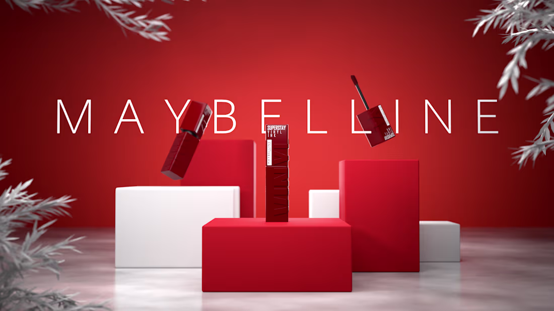 Cover image for Maybelline Vinyl ink lipstick mockup