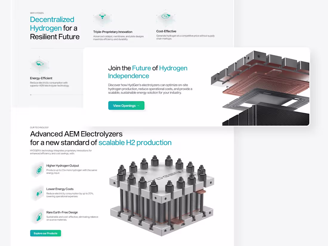 Cover image for Hydgen Website Design and Development 