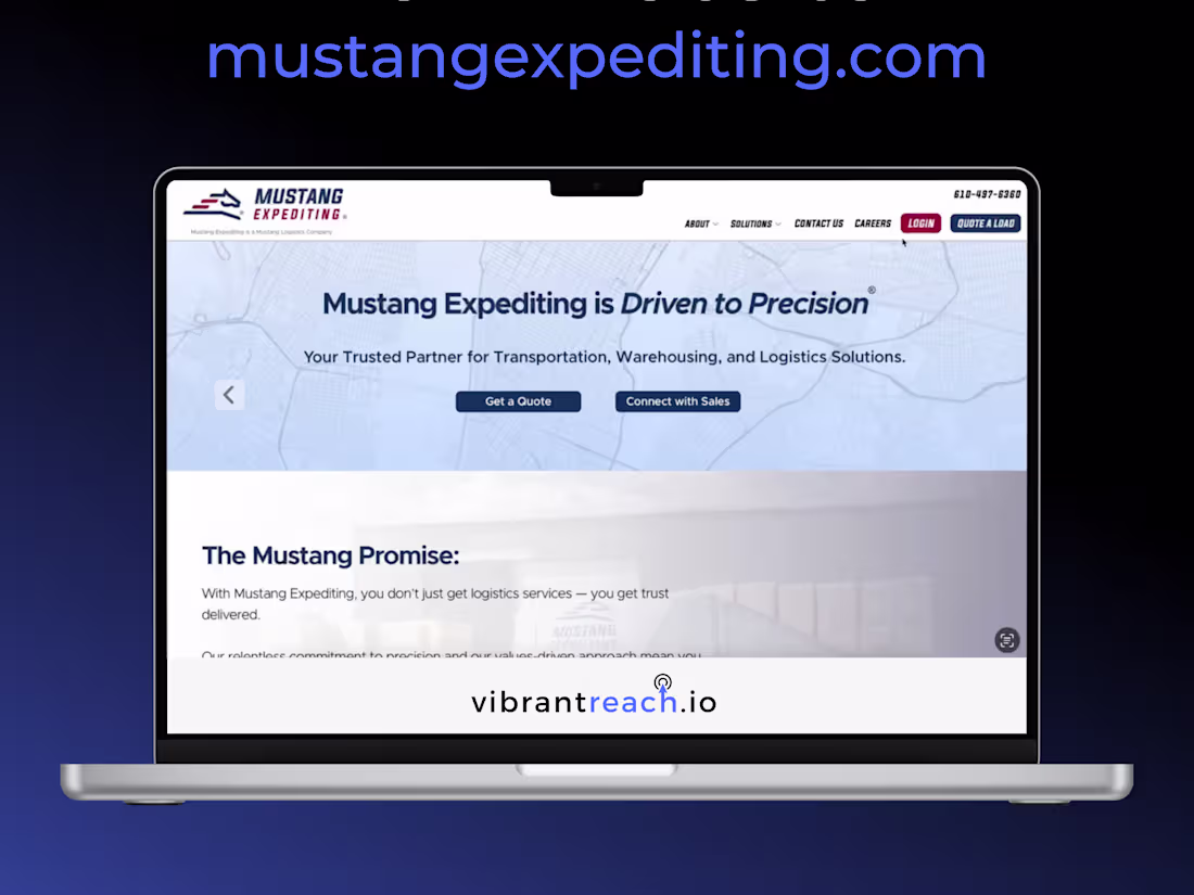 Cover image for High-Performance Website for Mustang Expediting