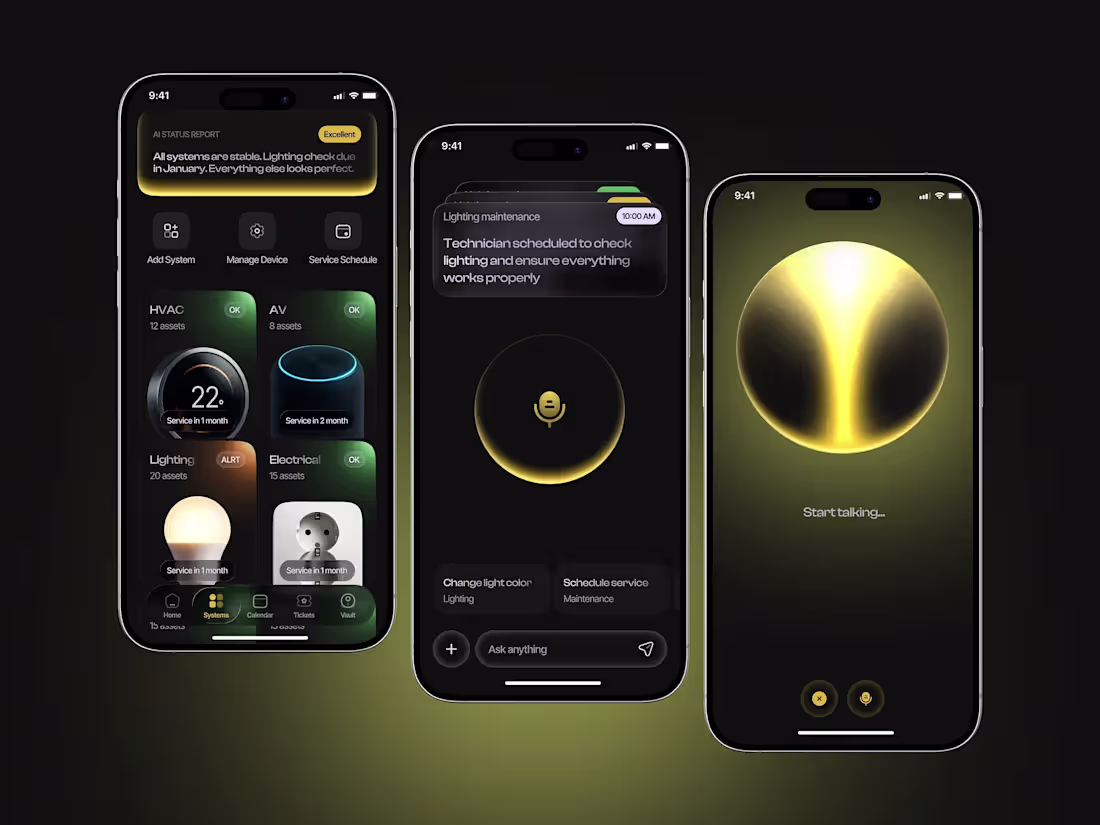 Cover image for Smart Home Management App Interface Design