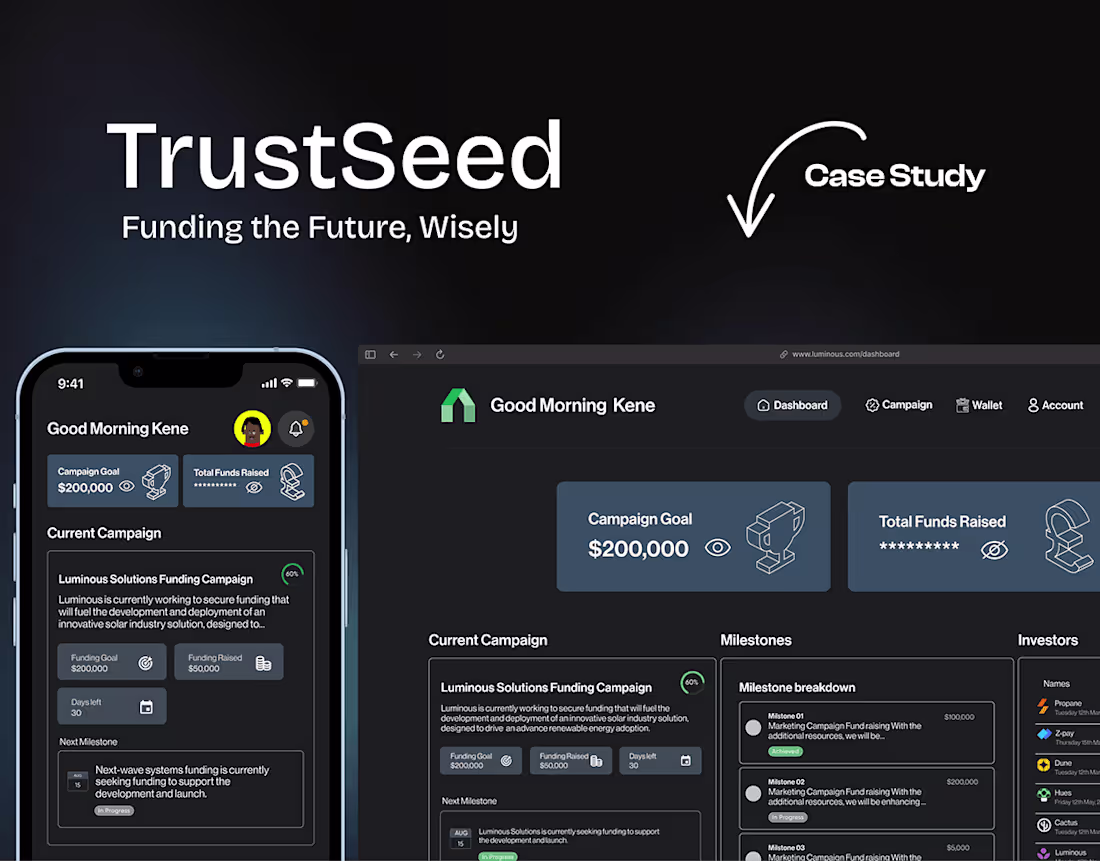 Cover image for Trustseed- Saas b2b that connects startups and investors 