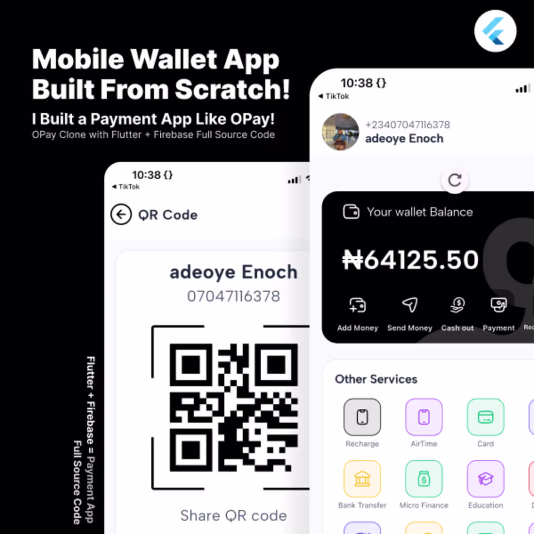 Cover image for Full Flutter wallet app (P2P,