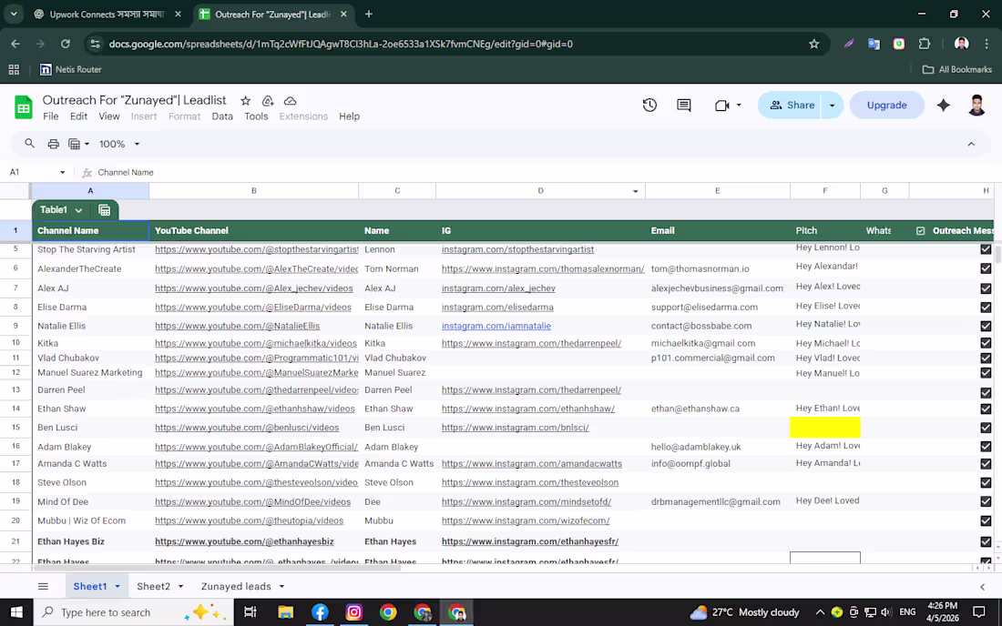 Cover image for 👉 YouTube Lead Research &