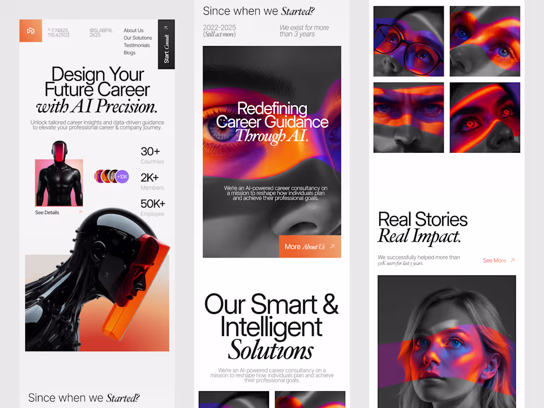 Cover image for Responsive landing page.