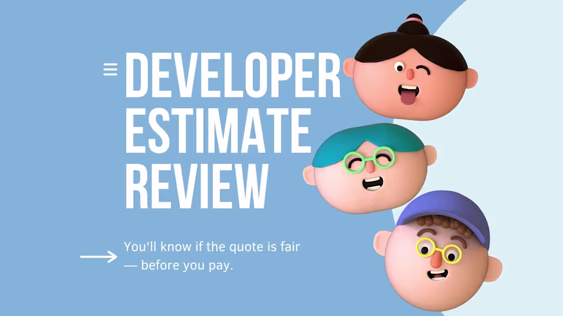 Cover image for Developer Estimate Review