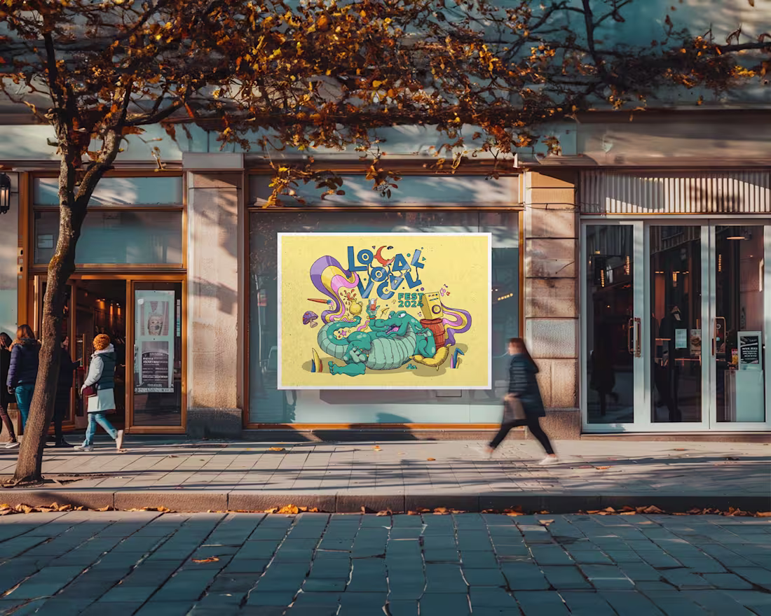 Cover image for Digital Illustration for Local Vocal Fest 2024