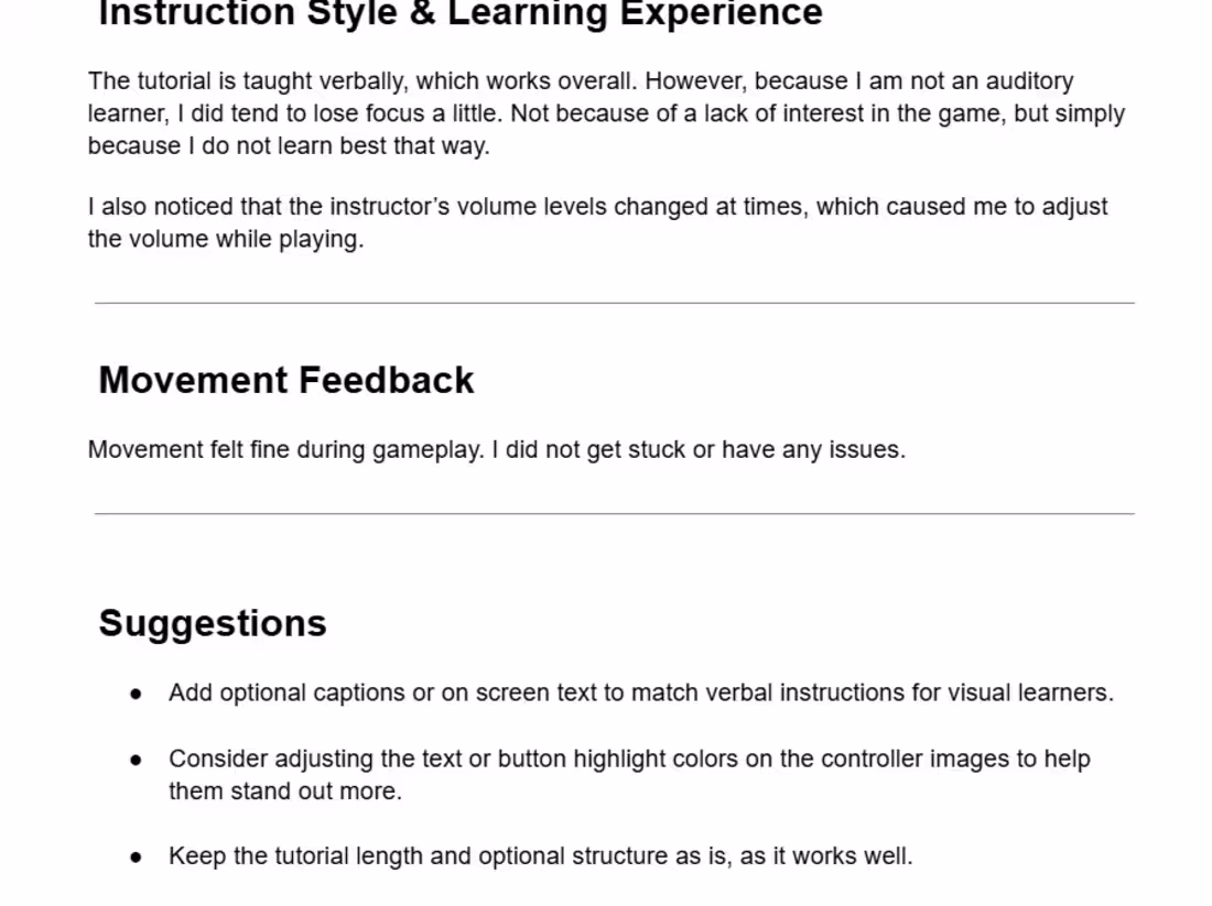 Cover image for VR Gameplay Testing & Bug