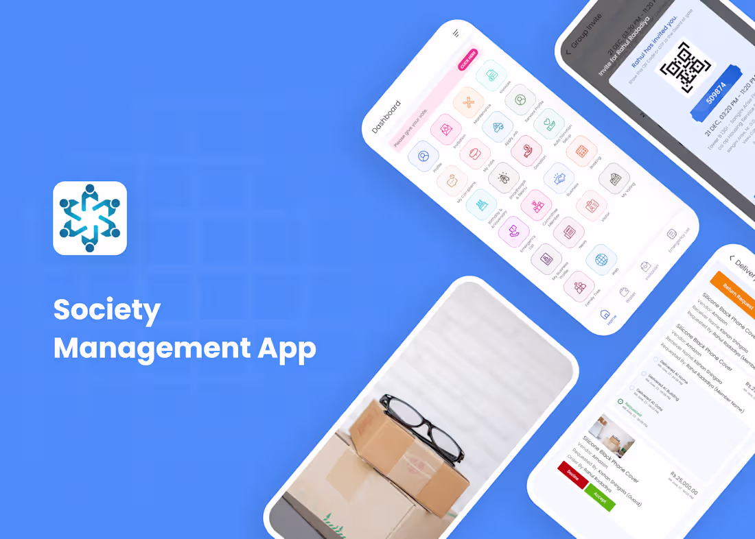 Cover image for Society Management Application Development