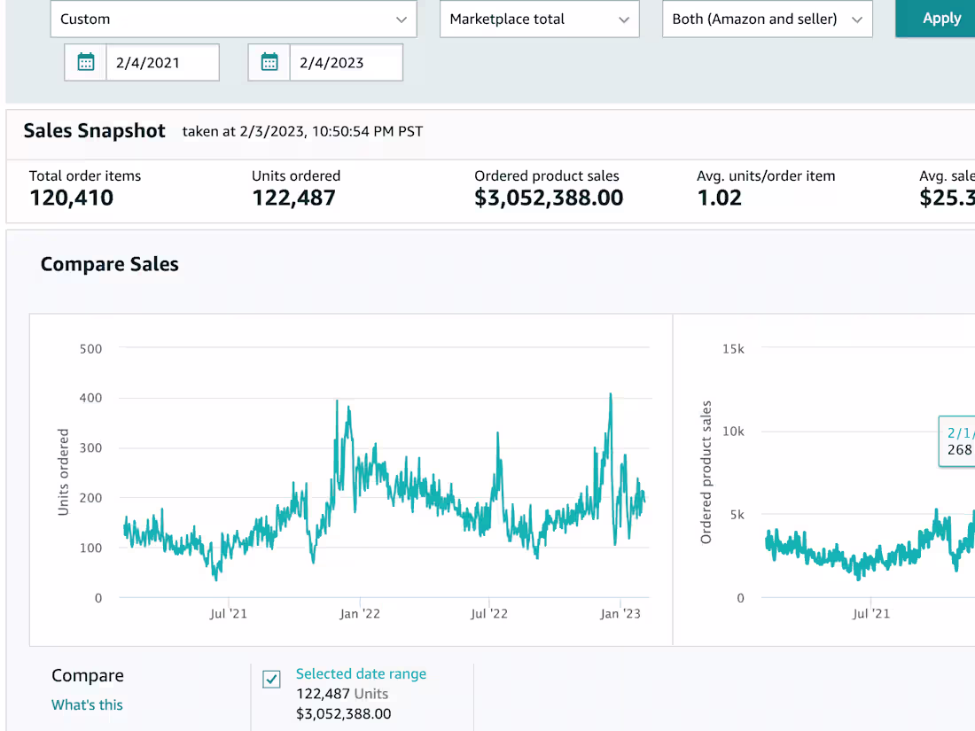 Cover image for Managed Amazon stores and increased sales to 7 figures per year