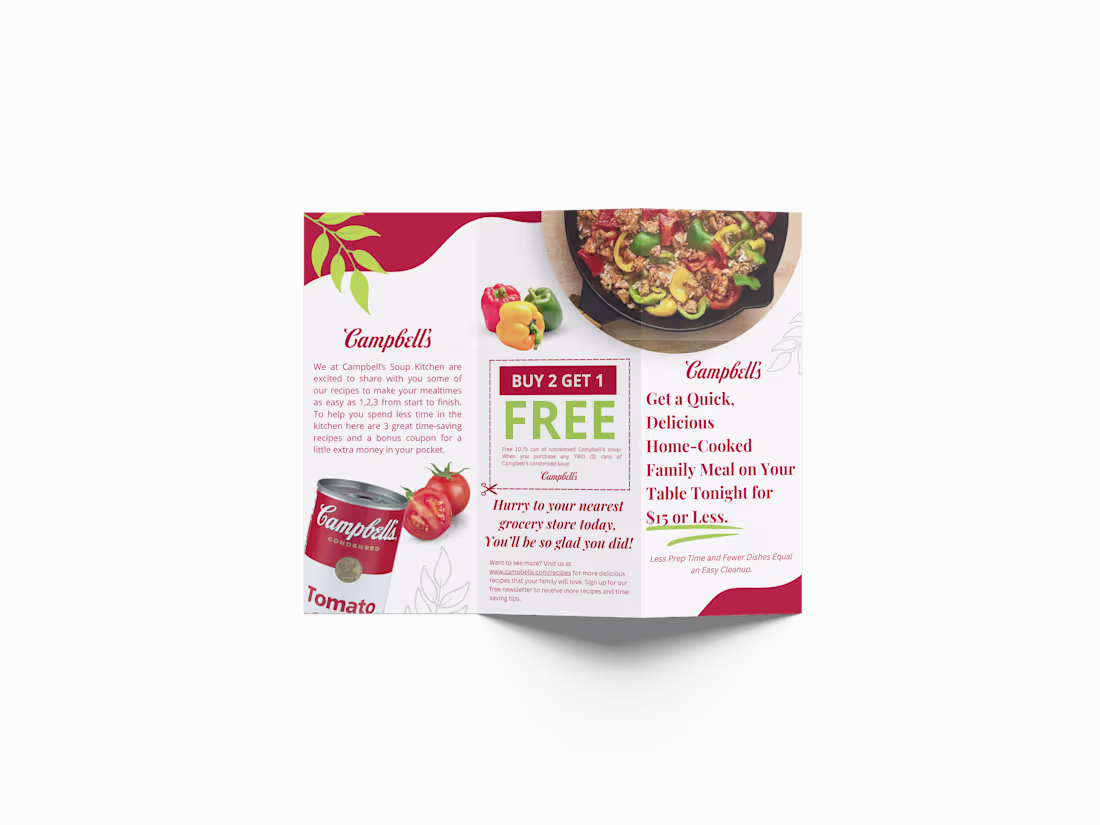 Cover image for Campbell's Recipe Brochure Design 