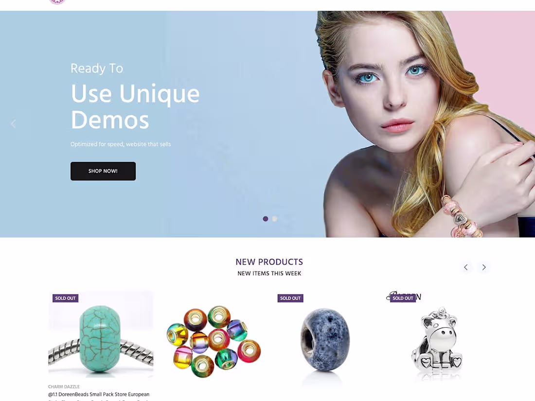 Cover image for Charm Dazzle Jewelry Store | Shopify Theme Setup & Customization