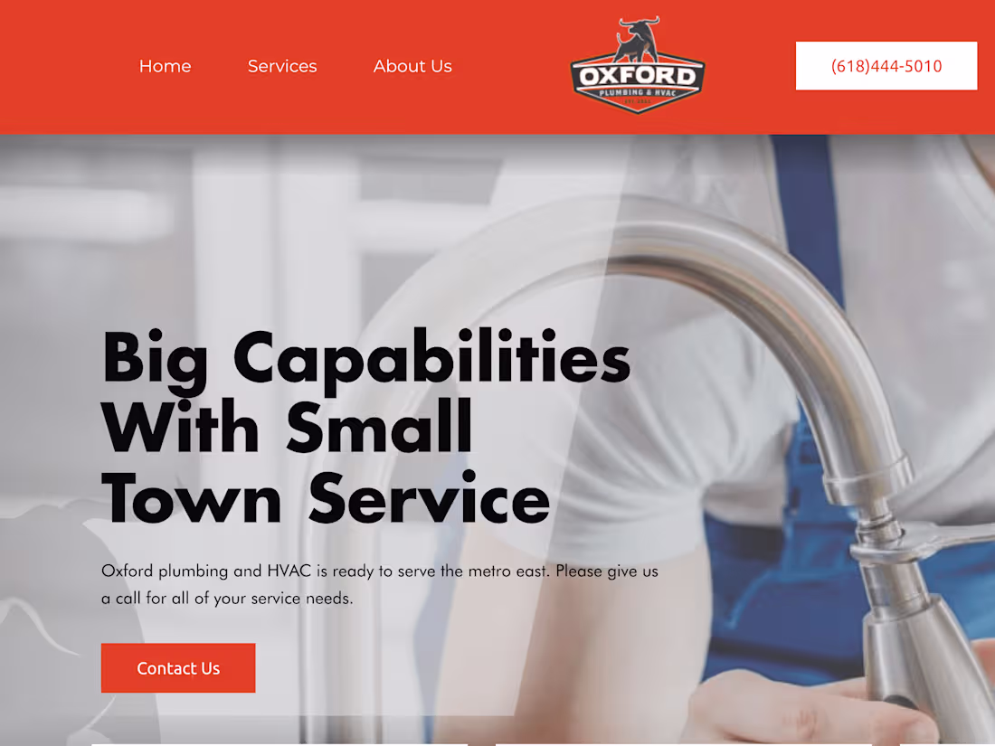 Cover image for Home - Oxford Plumbing and HVAC