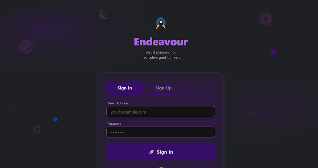 Cover image for Endeavour - Visual Timeline App Title: Visual Project Planne...