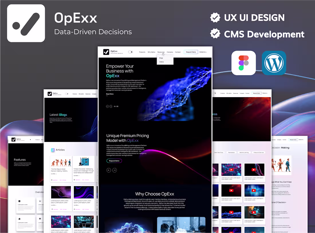 Cover image for Cloud Billing & Management Web UI/UX Design and CMS Development