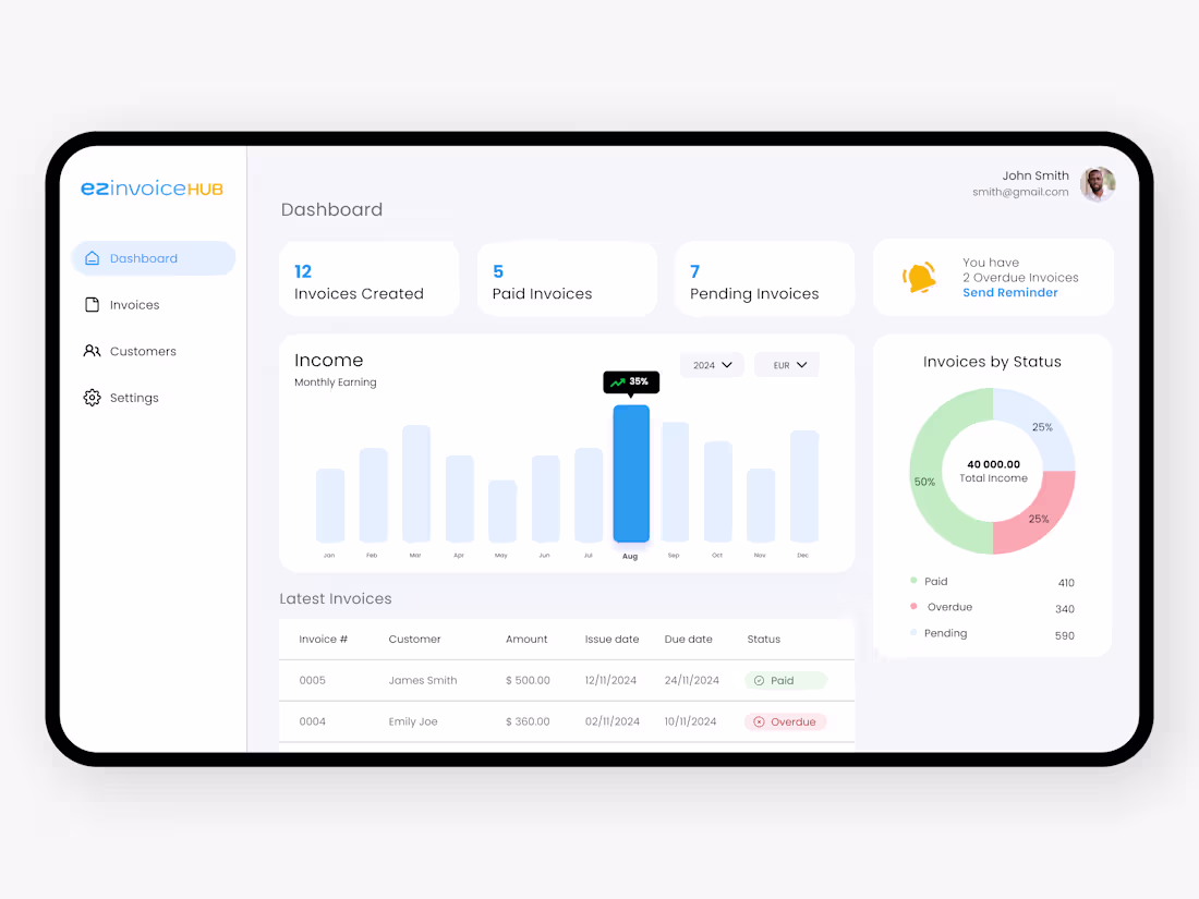 Cover image for EZ Invoice Hub