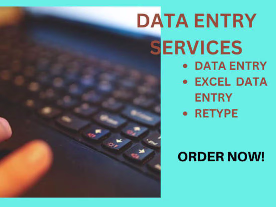 Cover image for Data Entry, copy paste, typing work