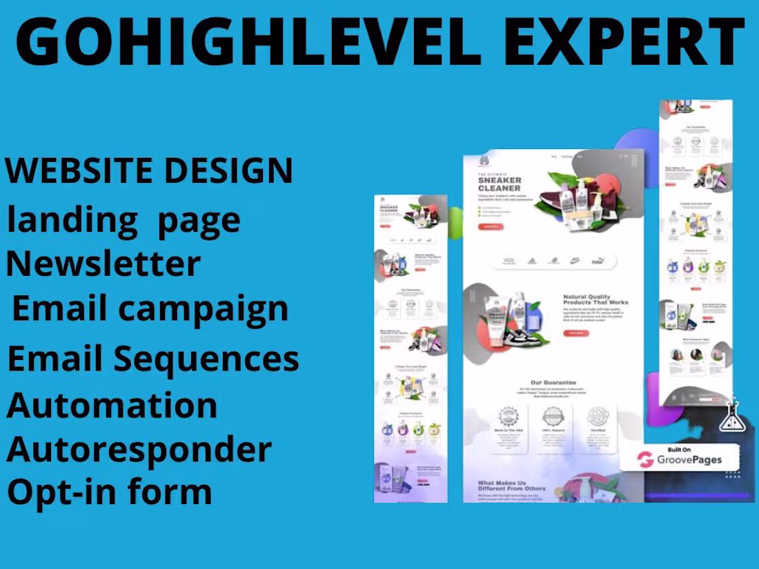Cover image for Gohighlevel website design and development