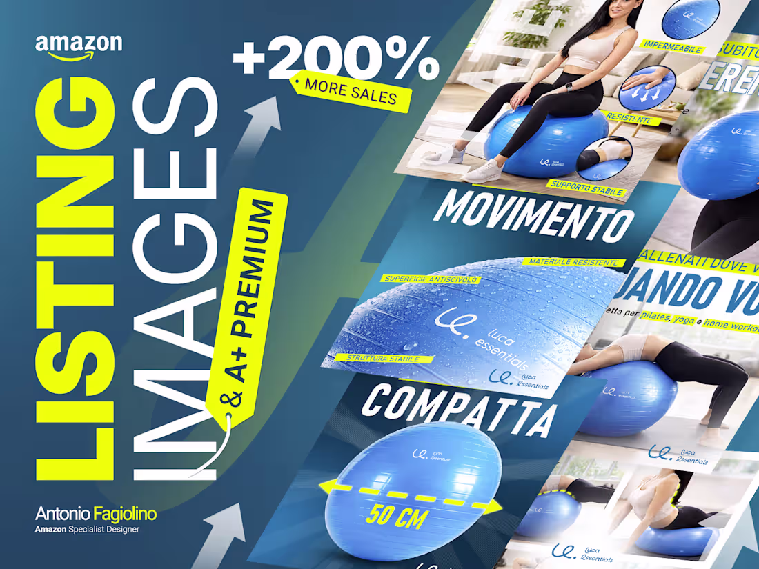 Cover image for Amazon Listing Images Design for Fitness Product