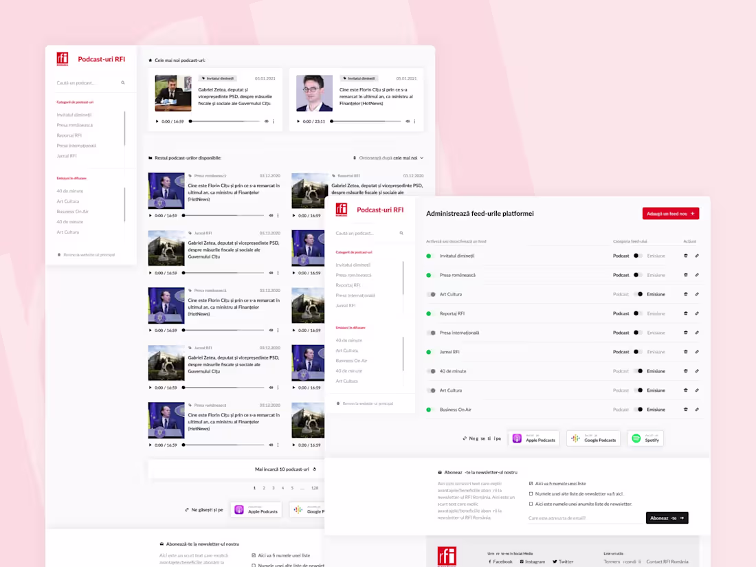 Cover image for RFI Podcast - Streaming Platform