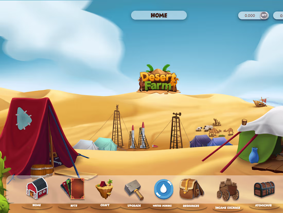 Cover image for Desert Farm Game | Wax Blockchain | NFT - YouTube