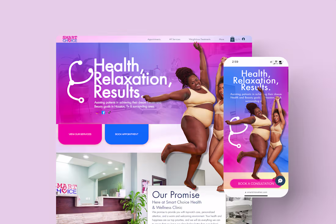 Cover image for Health & Wellness Website Design