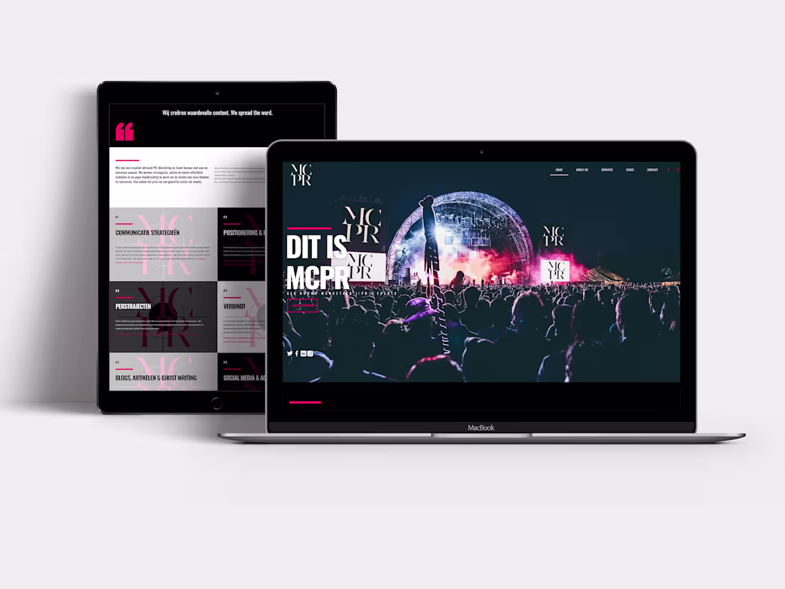 Cover image for Website development for PR agency