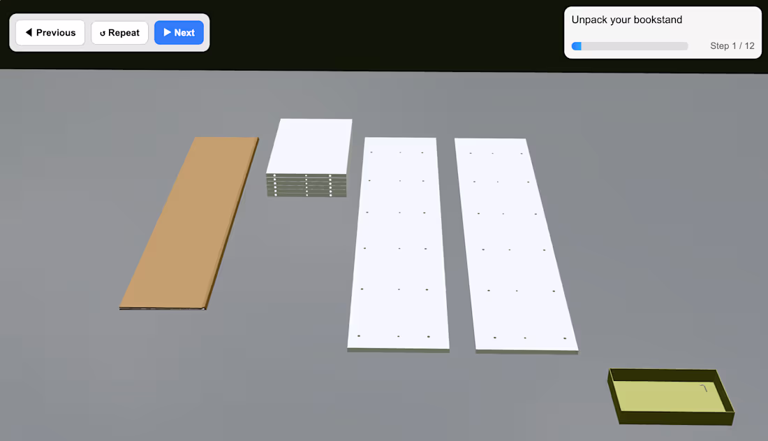 Cover image for Interactive web 3D assembly manual