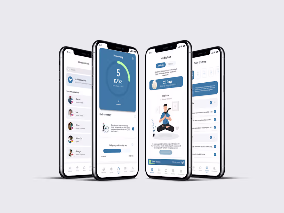Cover image for UI/UX Design for PRecovery App