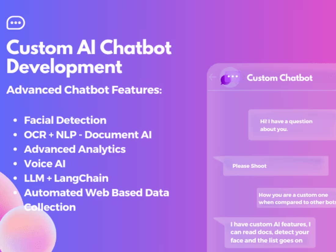 Cover image for Enhanced User Experience through AI-Powered Chat Bots