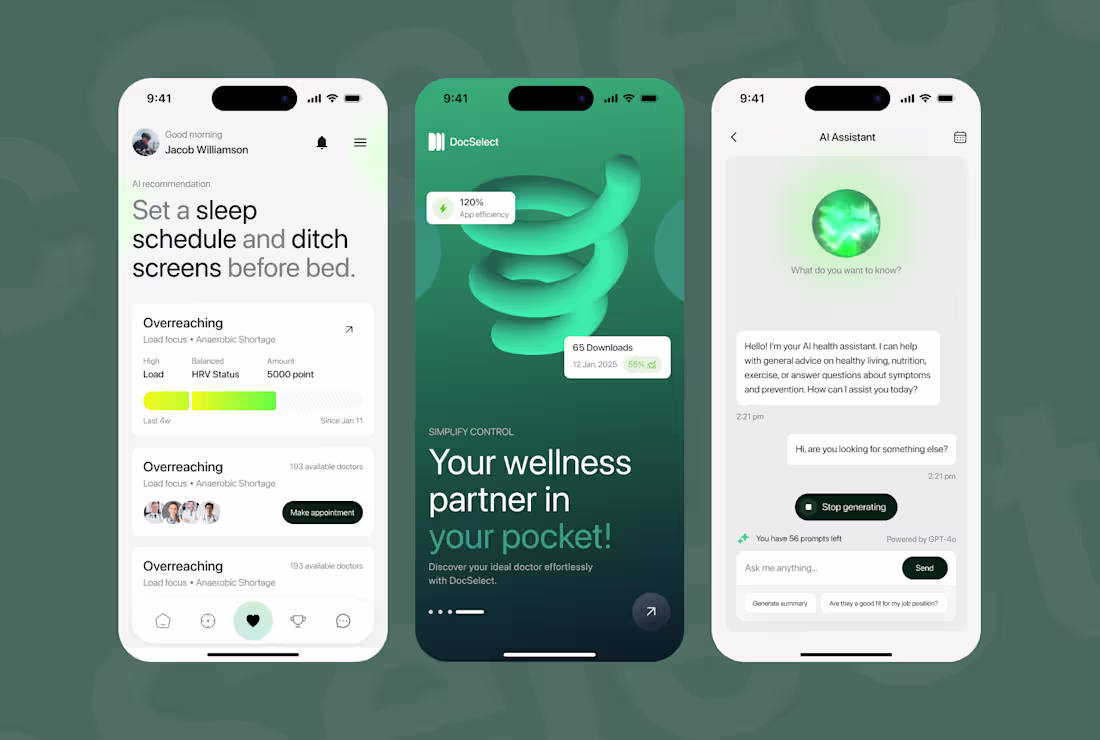 Cover image for Healthcare Mobile App Design