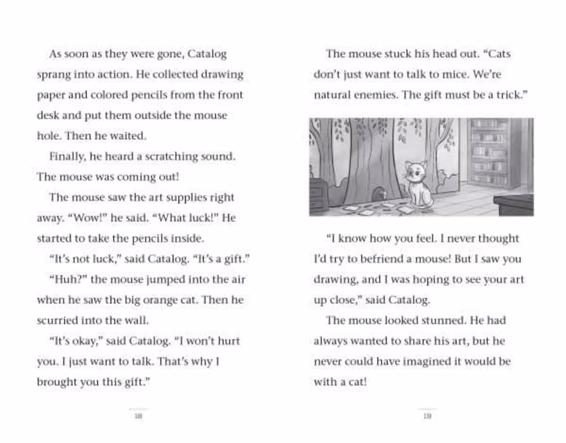 Cover image for Decodable Phonics Chapter Book - Frenemies Save the Library!